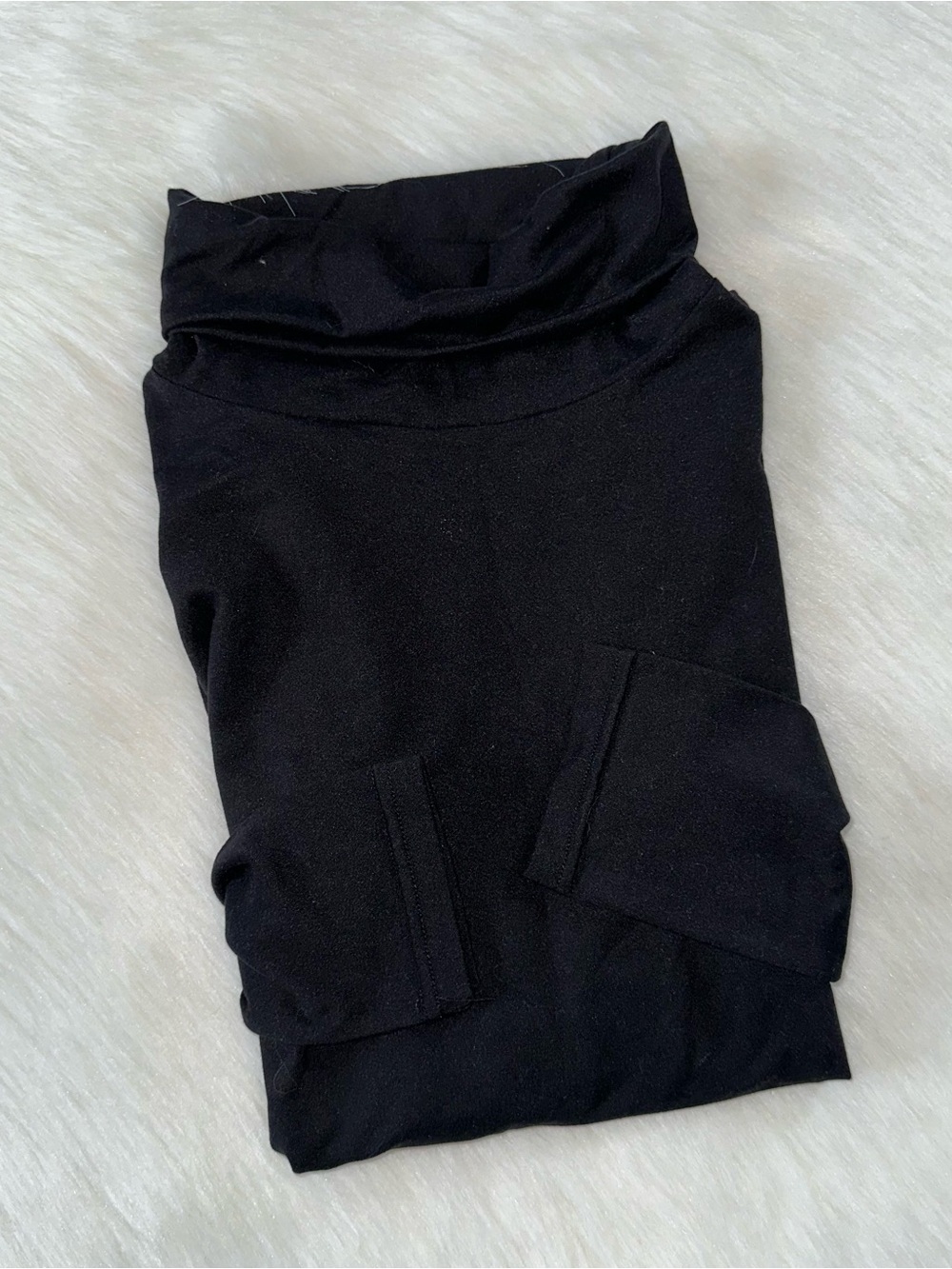 Black Turtleneck Top